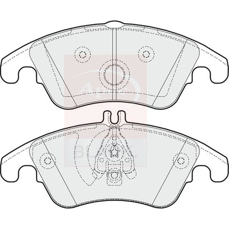 Apec Front Brake Pad Set PAD1620B