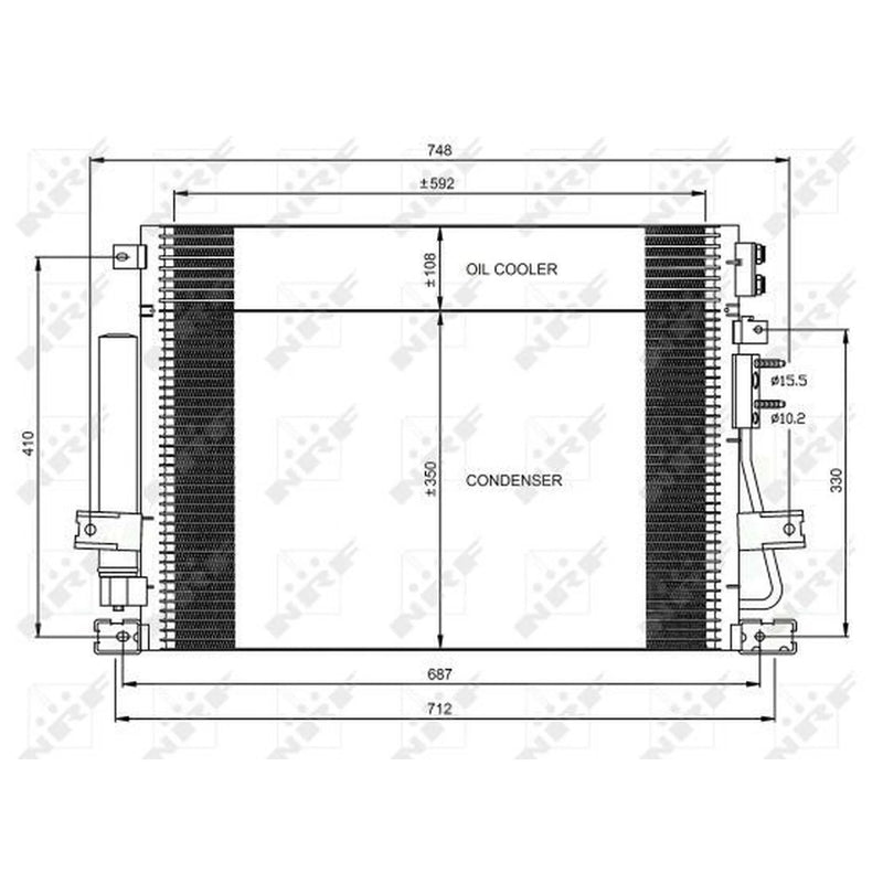 NRF Air Conditioning Condenser 35966