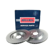 Borg & Beck 2 x Rear Brake Discs BBD5614