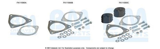 BM Catalysts FK11090A Soot/Particulate Filter Mounting Kit Fits Volvo S80 V70 BM - Town Parts