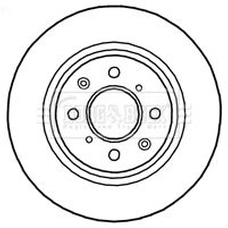Borg & Beck 2 x Solid Rear Brake Discs BBD4786