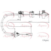 Apec Clutch Control Cable Pull CAB5032