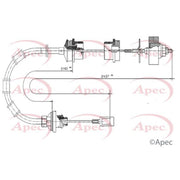 Apec Clutch Control Cable Pull CAB5032