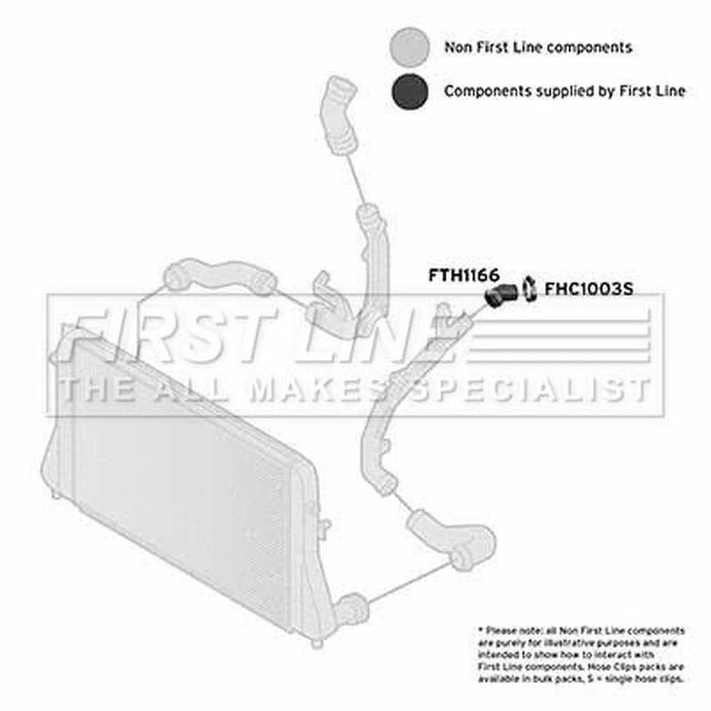 First Line Intercooler Turbo Charge Air Hose FTH1166