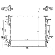 NRF Engine Radiator 58356