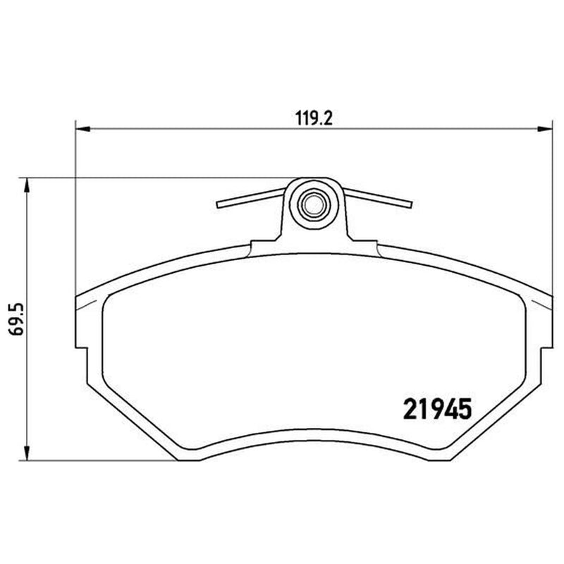 Brembo 4 x Front Brake Pad Set P85032