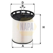 NAPA Fuel Filter Element NFF2228