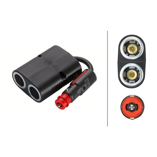 Hella Power Twin Socket Connector 8JA 8JA 007 589-141 52572074 8JA 007 589-141