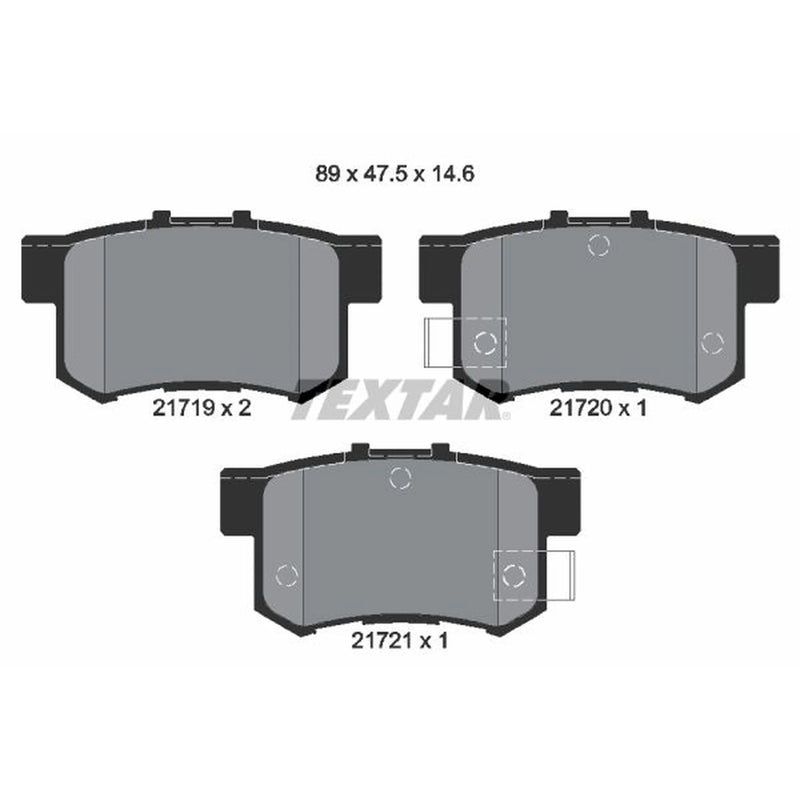 Textar Rear Brake Pad Set 2171901
