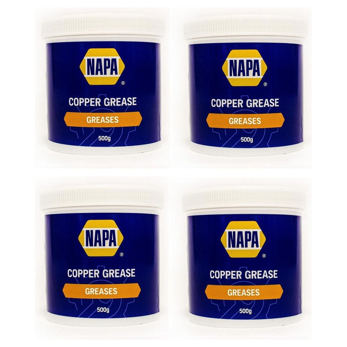 4x NAPA Car Brake Calipers Pads Discs Squeal Anti Seize Copper Grease 500g Tub NAPA  - Town Parts