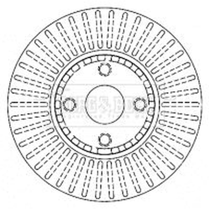 Borg & Beck 2 x Vented Front Brake Discs BBD4457
