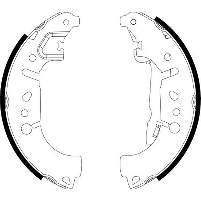 Mintex Brake Shoe Set Axle Kit MFR731