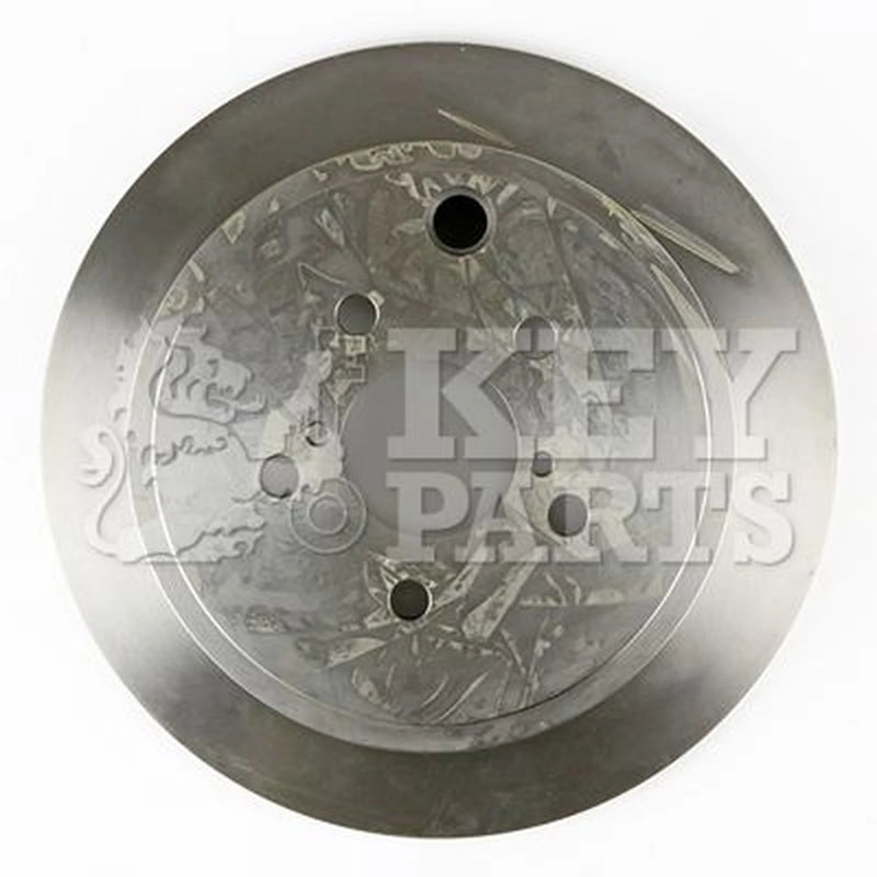 Key Parts 2 x Solid Rear Brake Discs KBD4756
