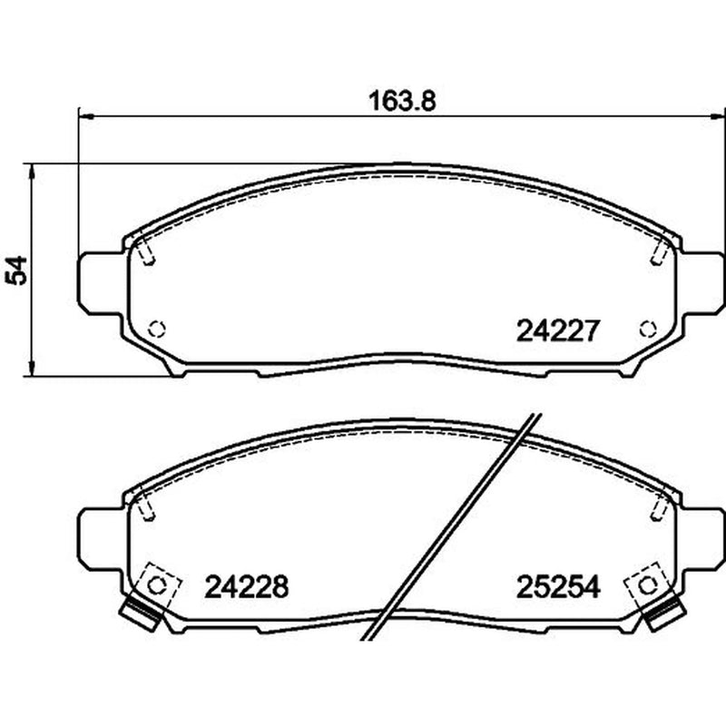 Mintex Front Brake Pad Set MDB3201