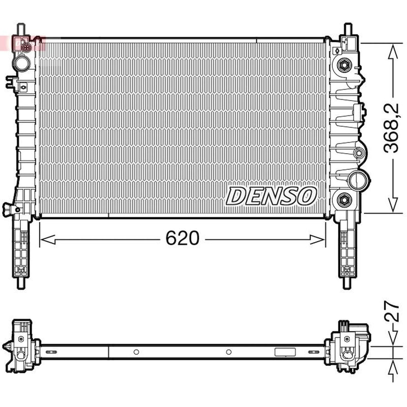 Denso Engine Radiator DRM20119