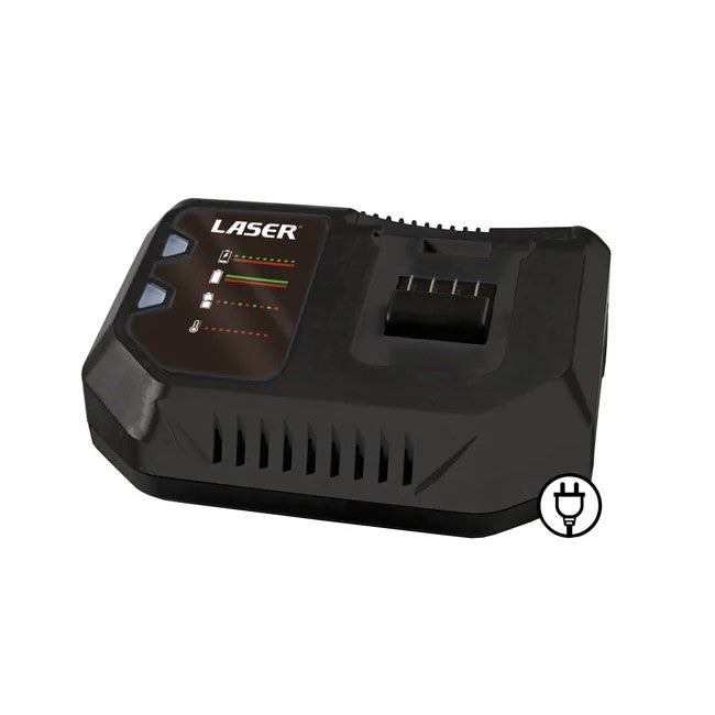 Laser Tools Battery Charger 230V Mains 4 amp with Euro 2 Pin Plug - PL