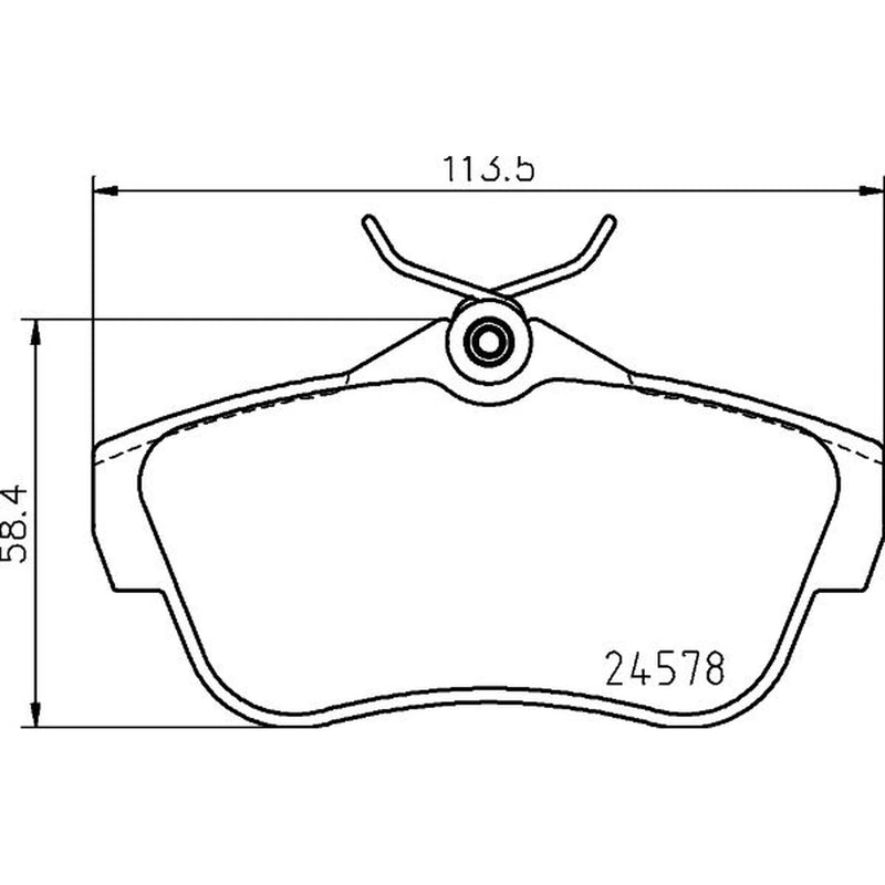 Mintex Rear Brake Pad Set MDB3445