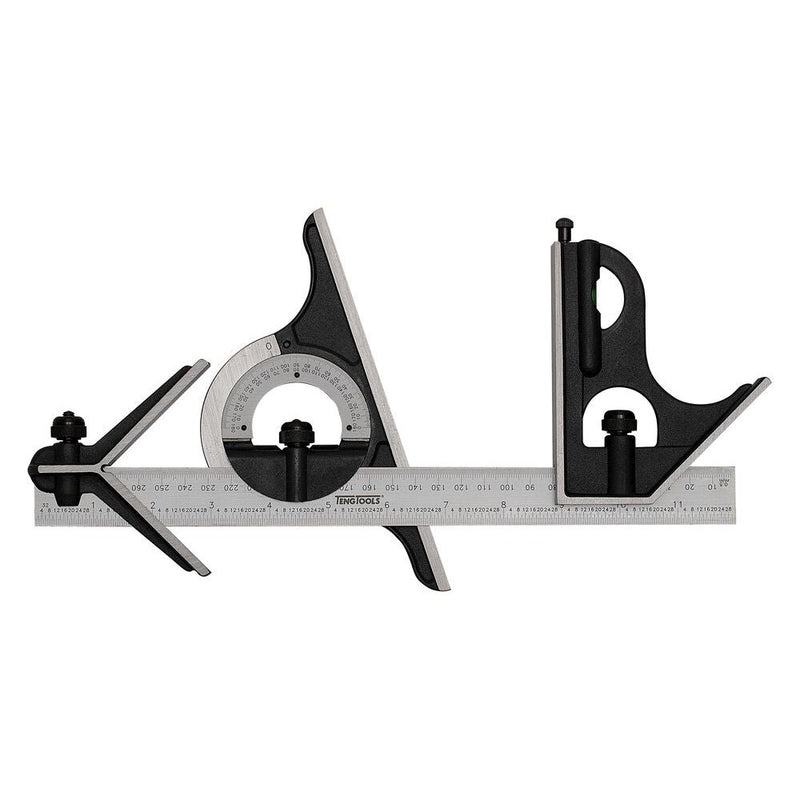 Teng Tools Combination Square 300mm Protractor 0-180°