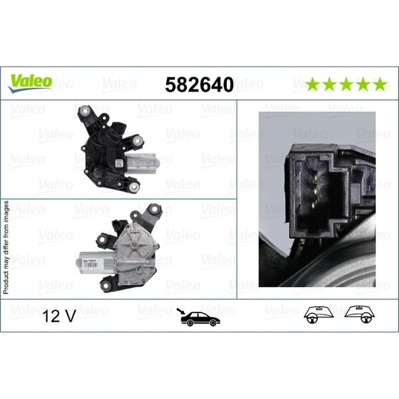Valeo Front/Rear Wiper Motor Rear 582640
