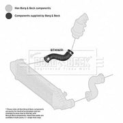 Borg & Beck Intercooler Turbo Charge Air Hose BTH1691