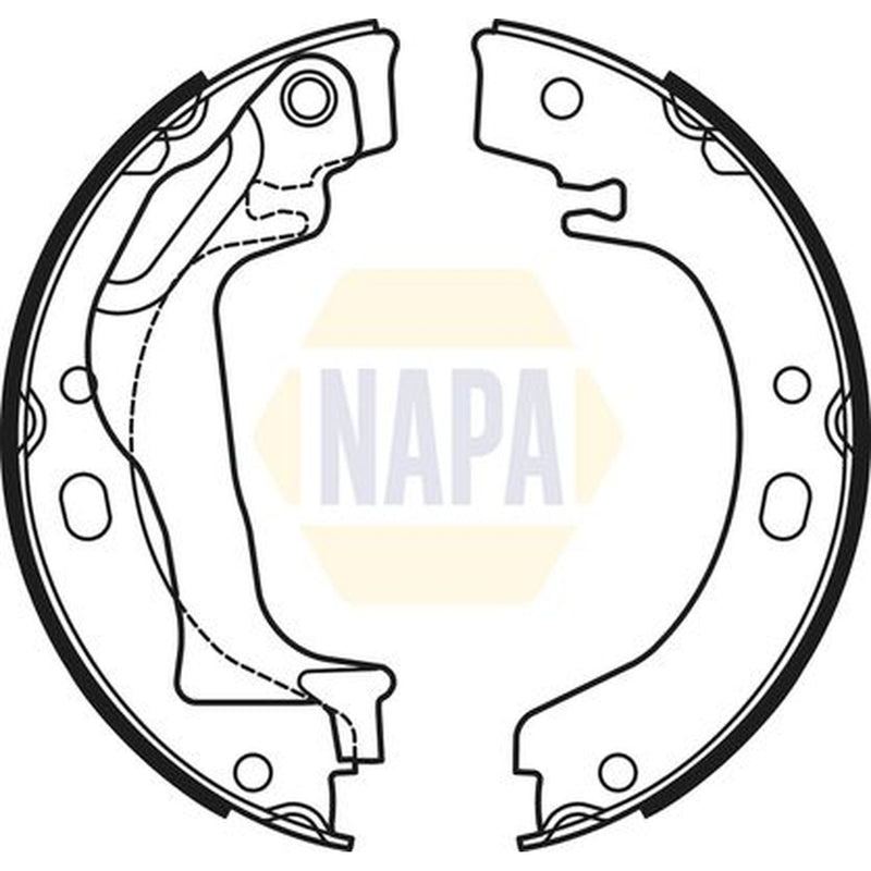 NAPA Parking Brake Shoe Set NBS5032