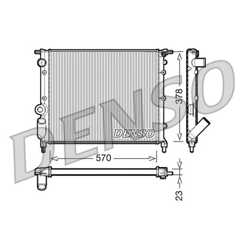 Denso Engine Radiator DRM23013