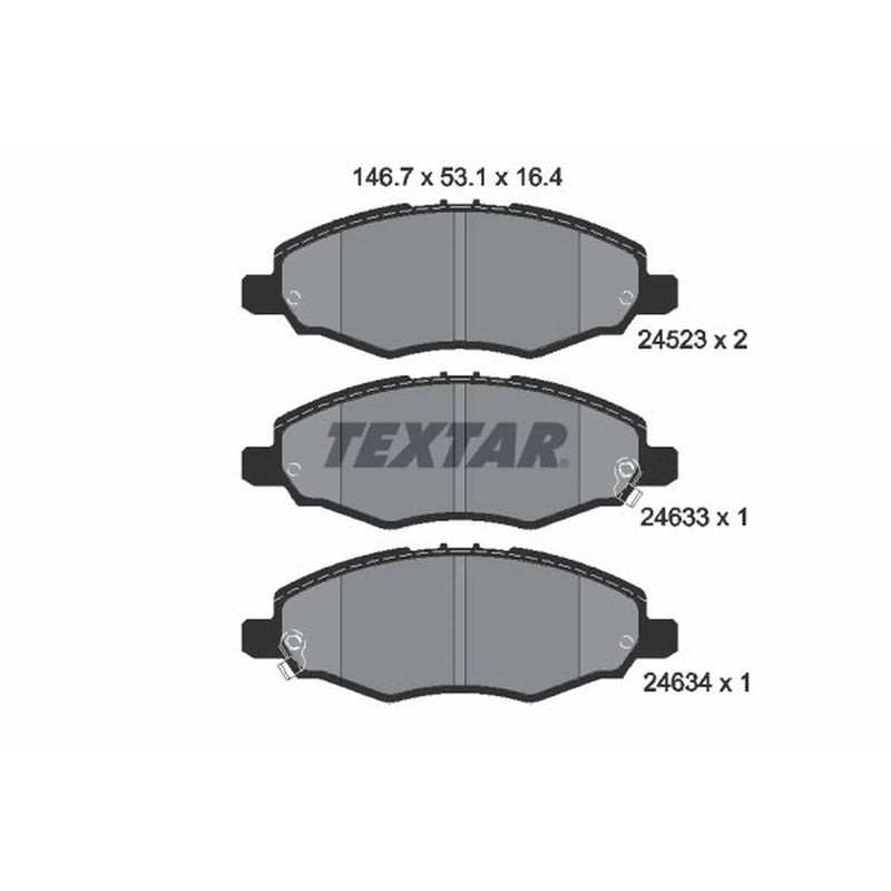 Textar Front Brake Pad Set 2452301