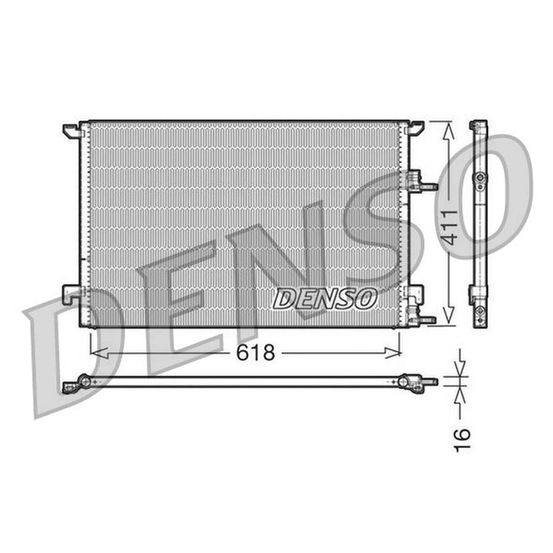 Denso Air Conditioning Condenser DCN25001
