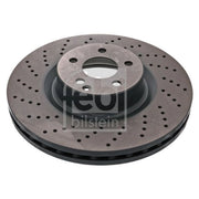 Febi 2 x Perforated/Vented Front Brake Discs 44145