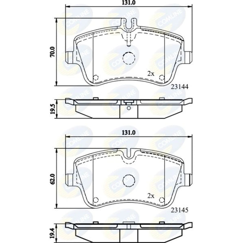 Comline 4 x Front Brake Pad Set CBP0854