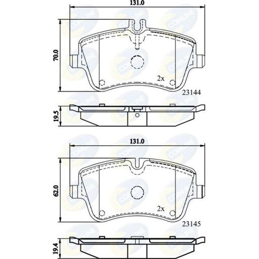 Comline 4 x Front Brake Pad Set CBP0854