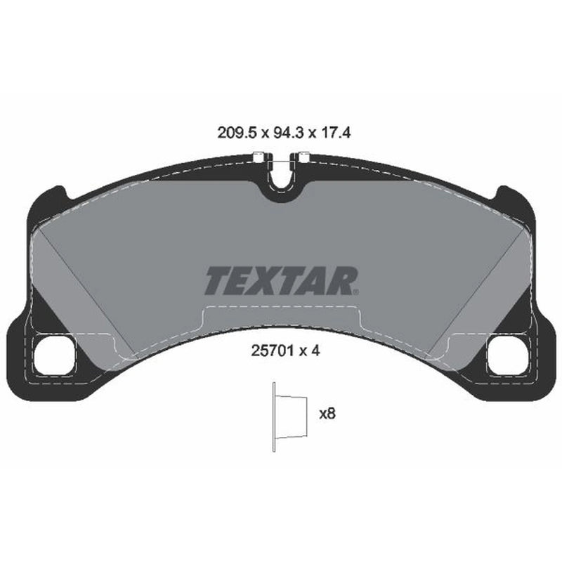 Textar Front Brake Pad Set 2570101