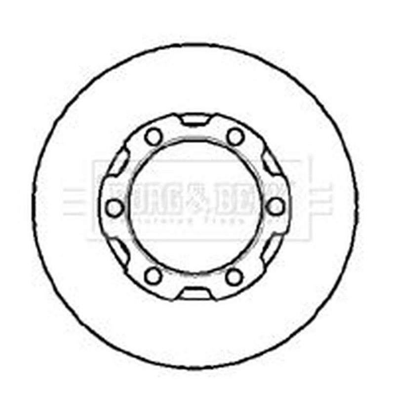 Borg & Beck 2 x Vented Front Brake Discs BBD4905