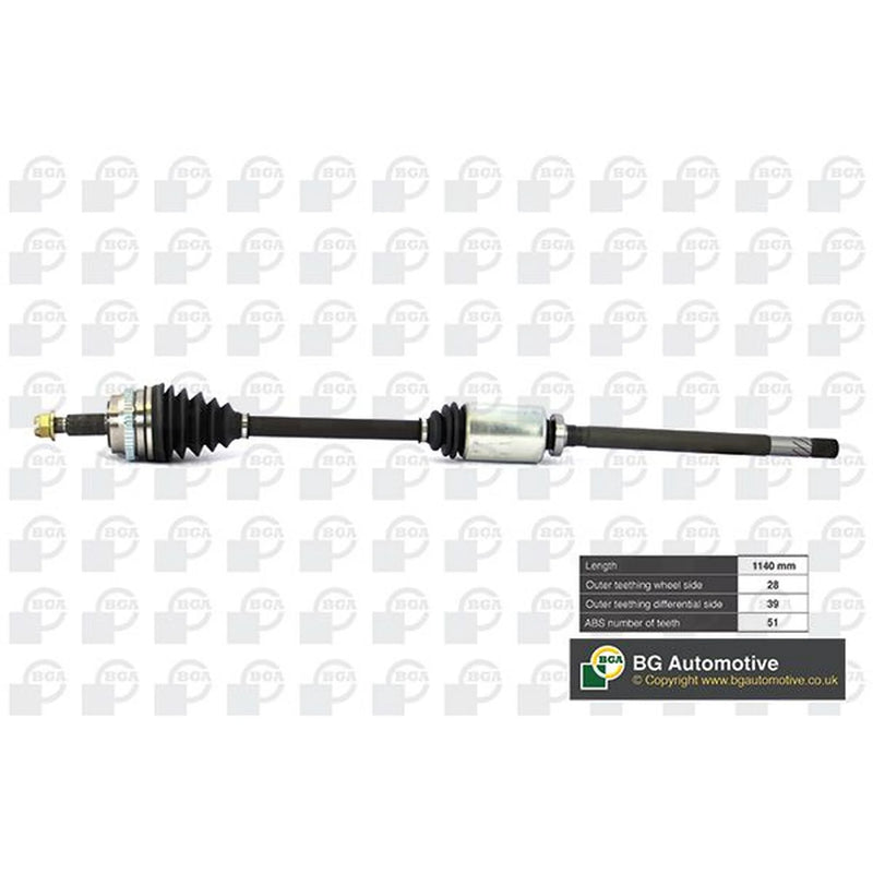 BGA CV Drive Shaft Driveshaft Front Right DS7335RA