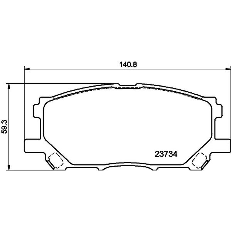 DON Front Brake Pad Set PCP2154