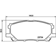 Mintex Front Brake Pad Set MDB2578