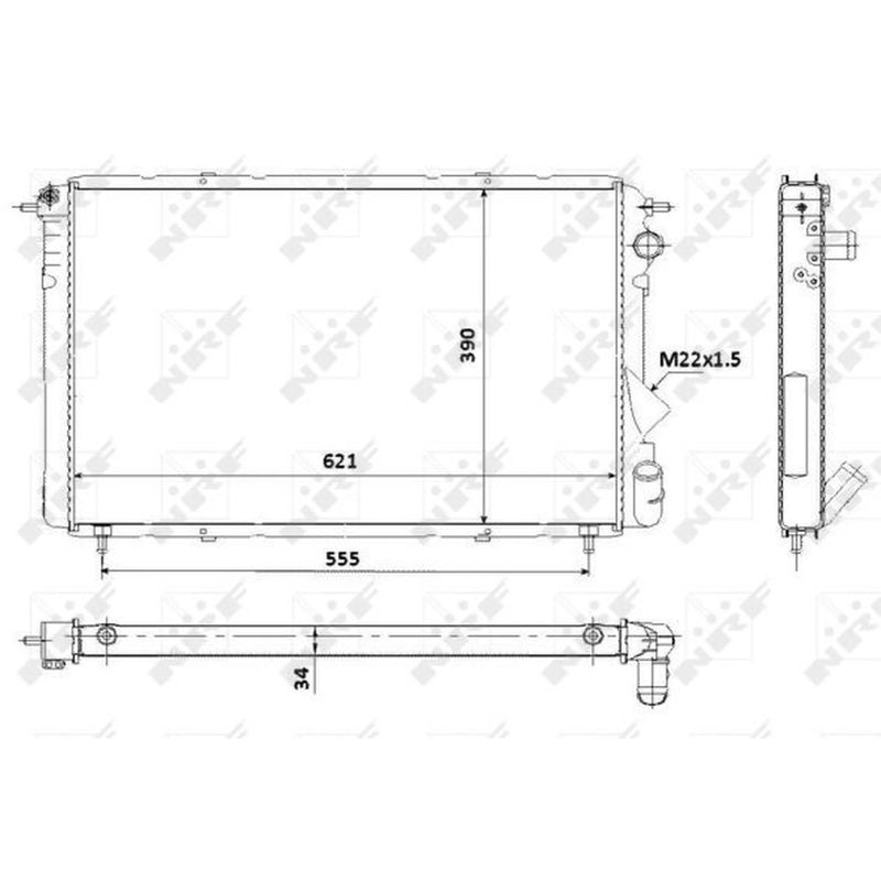 NRF Engine Radiator 58901