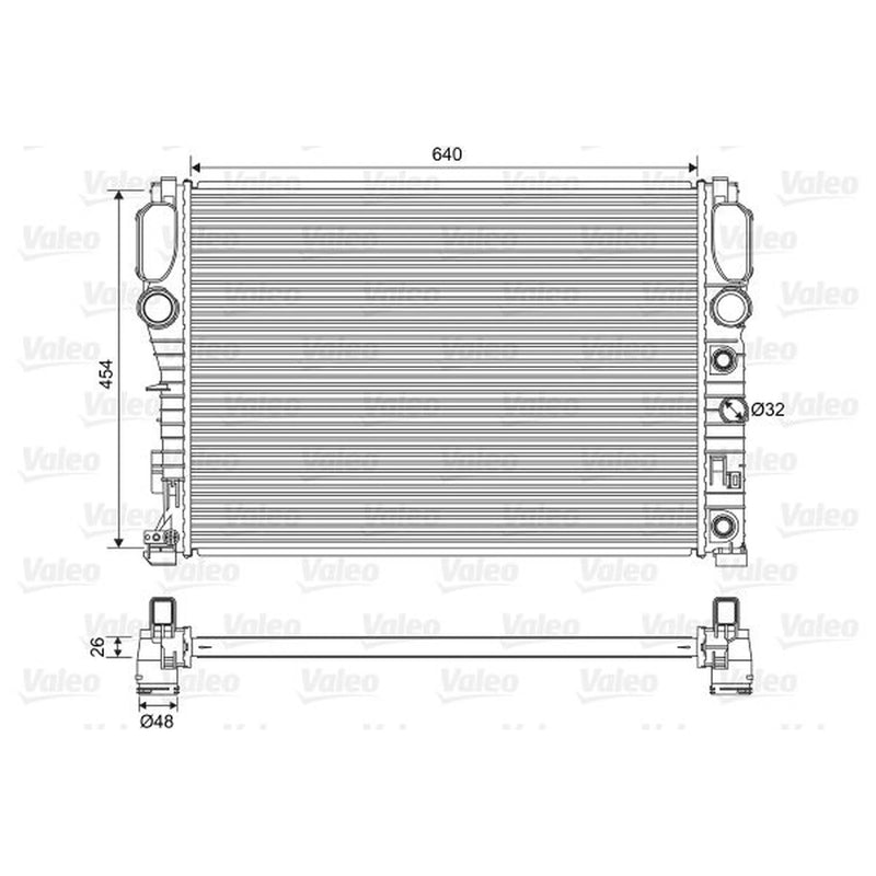 Valeo Engine Radiator 701575