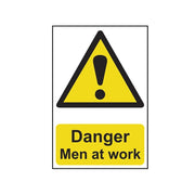 Scan Danger Men At Work - PVC Sign 200 x 300mm - 1200