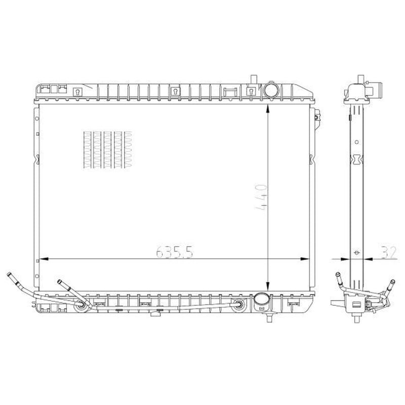 NRF Engine Radiator 59297
