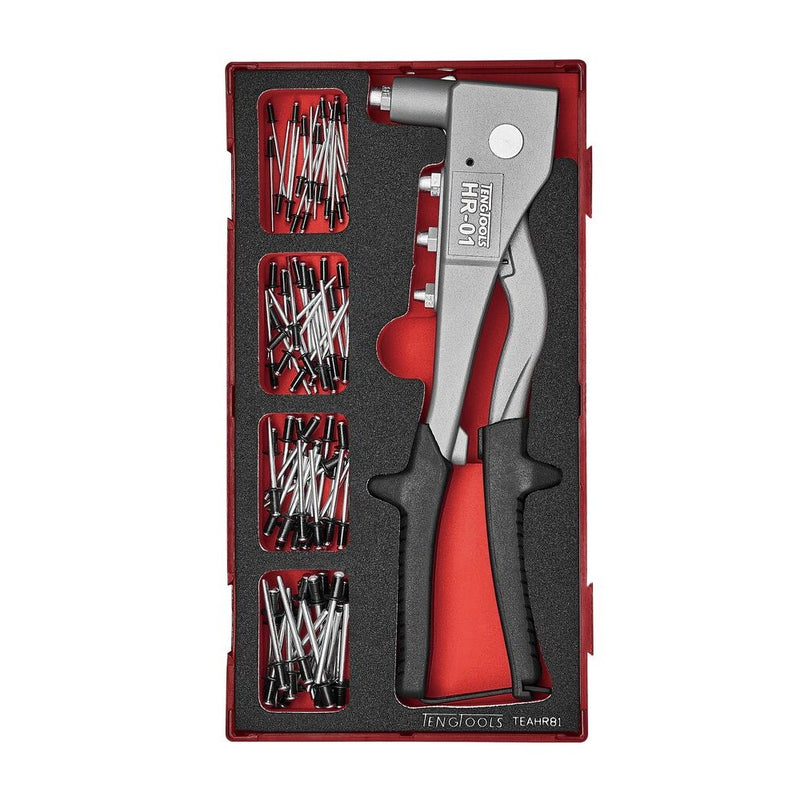 Teng Tools Rivet Gun Set FOAM1 81 Pieces