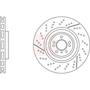 Apec 2 x Vented Front Brake Discs DSK3239