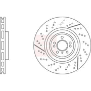 Apec 2 x Vented Front Brake Discs DSK3239