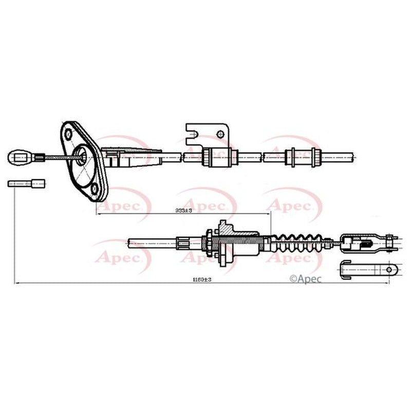 Apec Clutch Control Cable Pull CAB5011