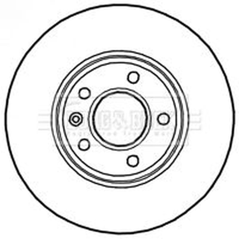 Borg & Beck 2 x Front Brake Discs BBD4797