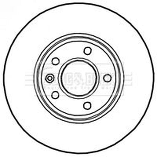Borg & Beck 2 x Front Brake Discs BBD4797