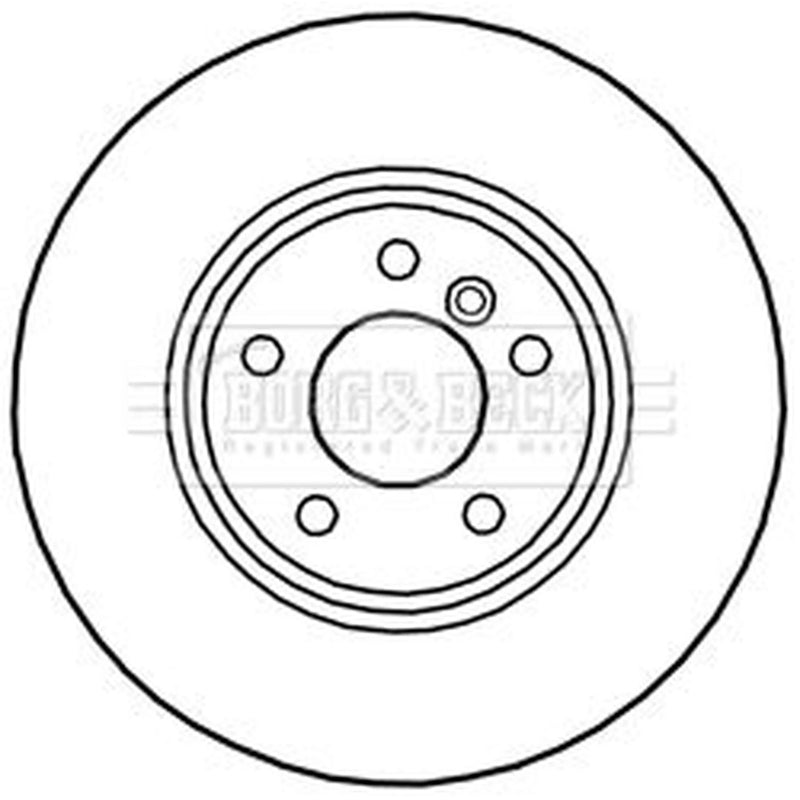 Borg & Beck 2 x Vented Front Brake Discs BBD6027S