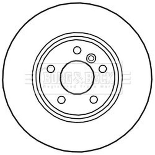 Borg & Beck 2 x Vented Front Brake Discs BBD6027S