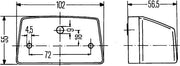 Hella 2KA 003 389-001 Licence Plate Light
