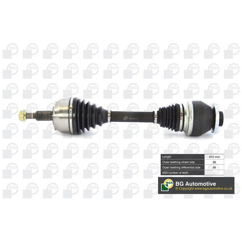 BGA CV Drive Shaft Driveshaft Front Left DS9640L